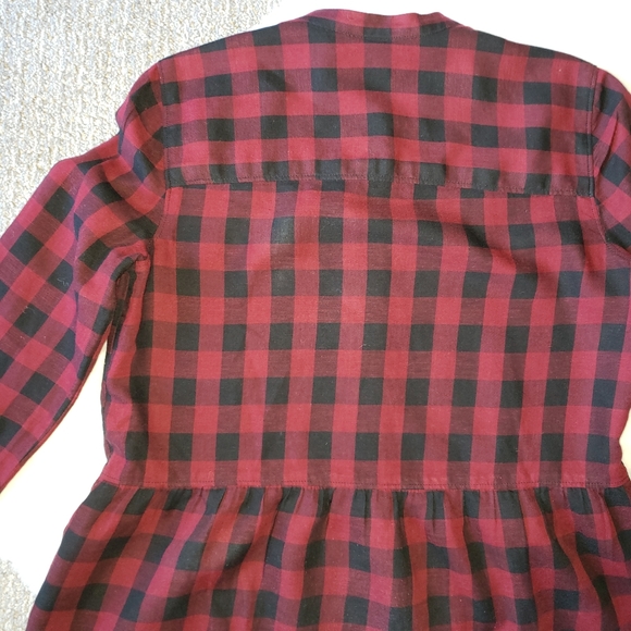 Madewell Lakeside Peplum Top in Buffalo Check - Picture 12 of 16